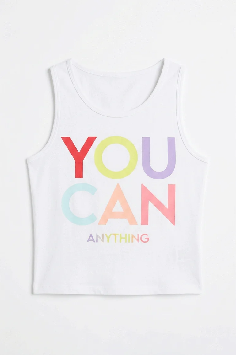 ACTIVEWEAR SLOGAN PRINT TANK TOP FOR WOMEN - Image 4