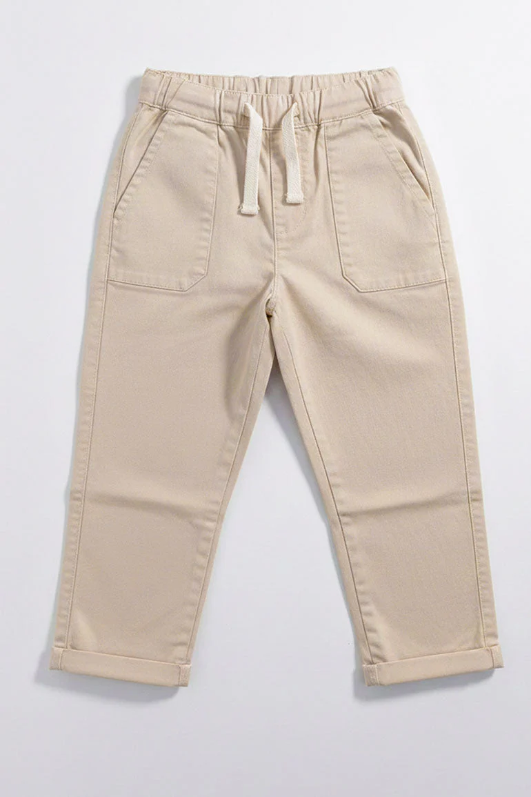 DRAWSTRING PANTS WITH PATCH POCKET FOR BABY BOYS - Image 4