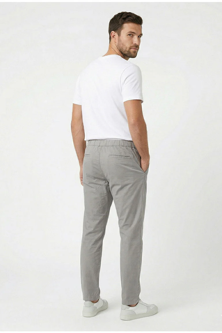 ELASTICATED REGULAR FIT PANTS FOR MEN - Image 2