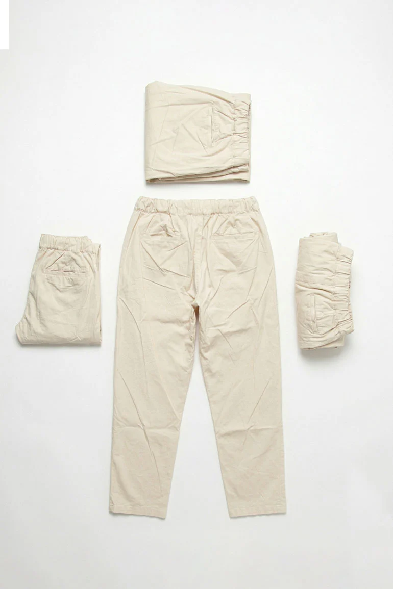 ELASTICATED REGULAR FIT PANTS FOR MEN - Image 7