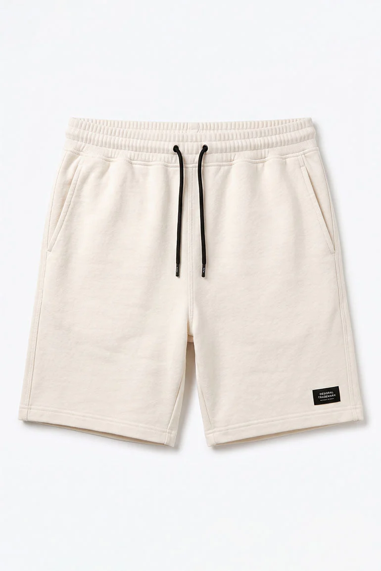 KNITTED SHORTS WITH LABEL PATCH FOR MEN - Image 3