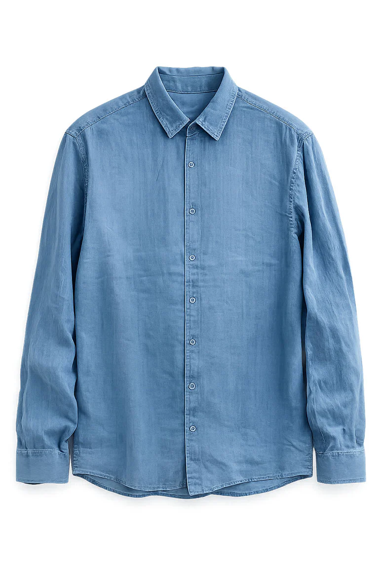 DENIM BUTTON DOWN SHIRT FOR MEN - Image 4