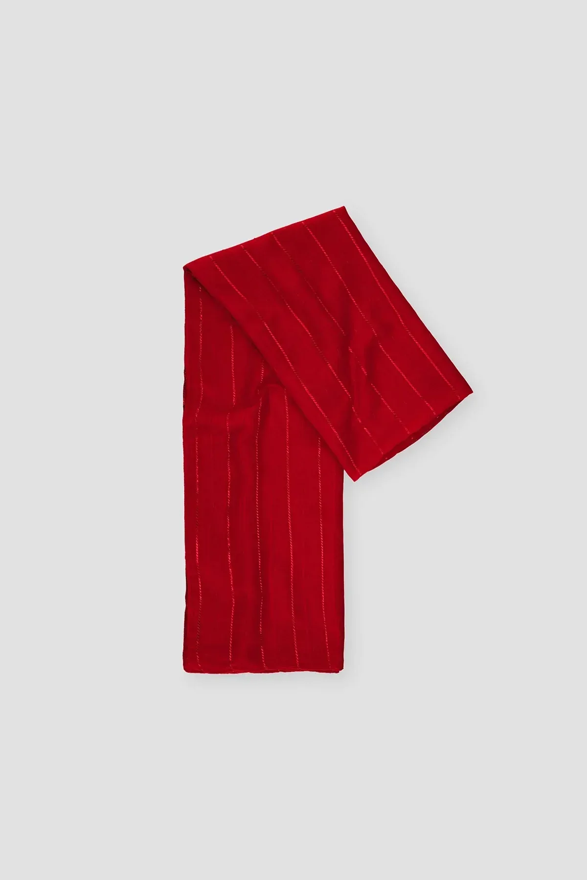 STRIPED SCARF FOR WOMEN - MAROON