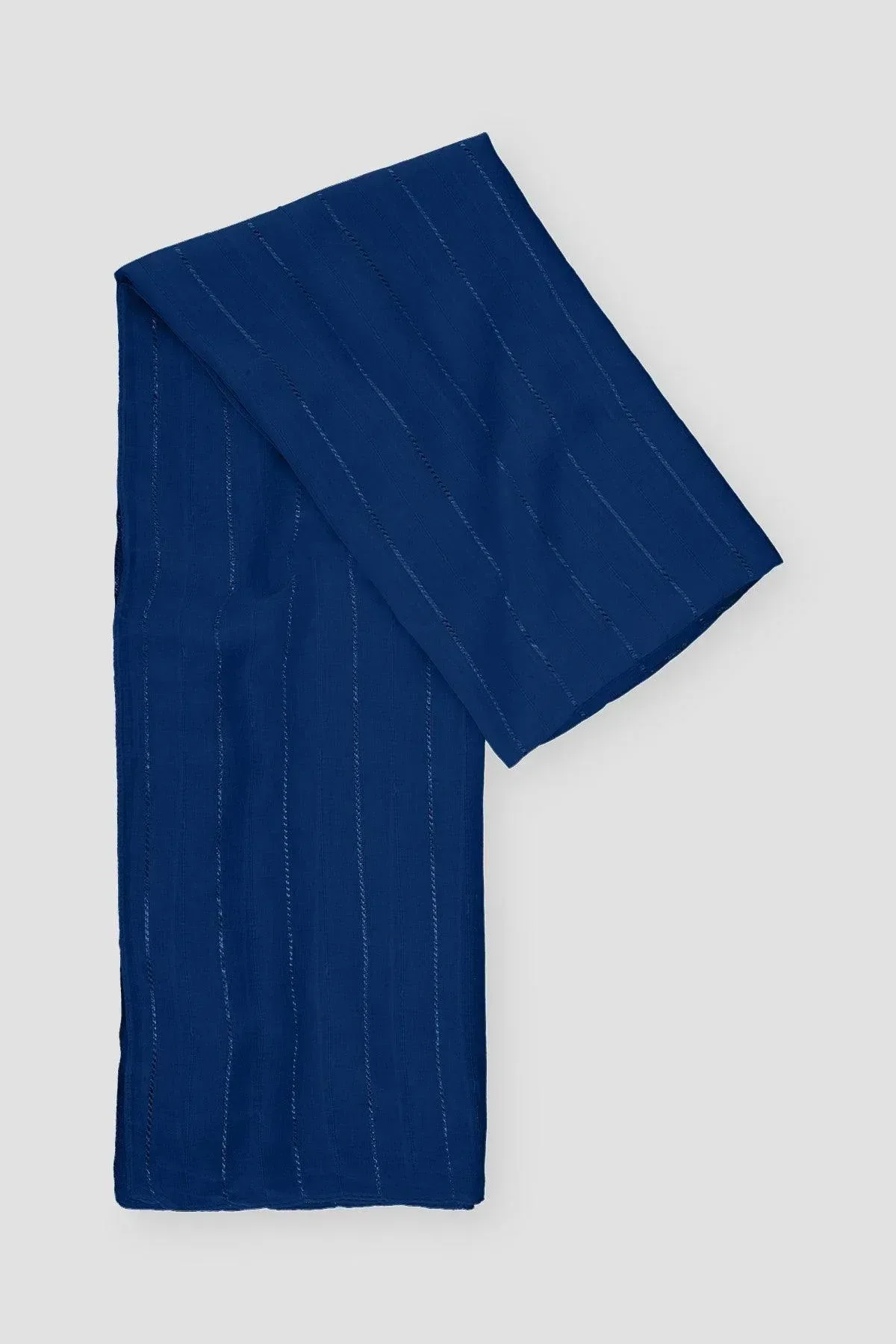 STRIPED SCARF FOR WOMEN - NAVY
