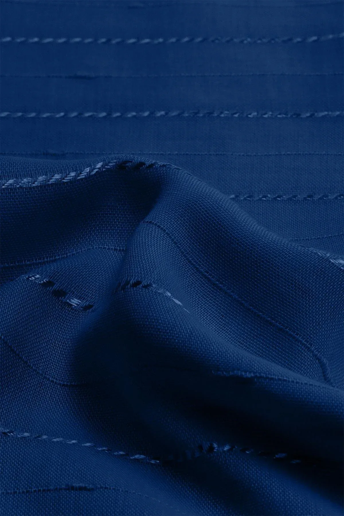 STRIPED SCARF FOR WOMEN - NAVY - Image 2