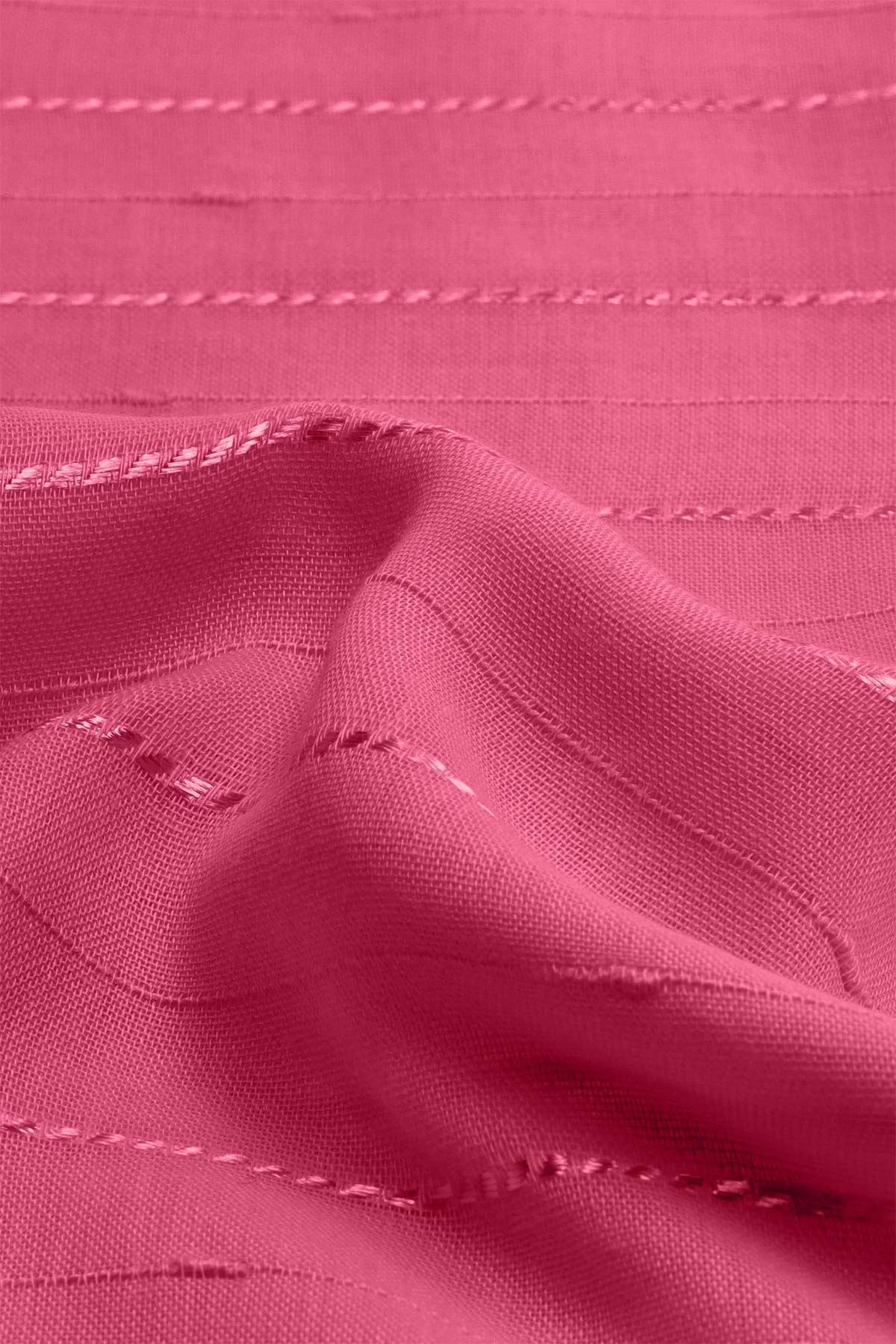 STRIPED SCARF FOR WOMEN - PINK - Image 2