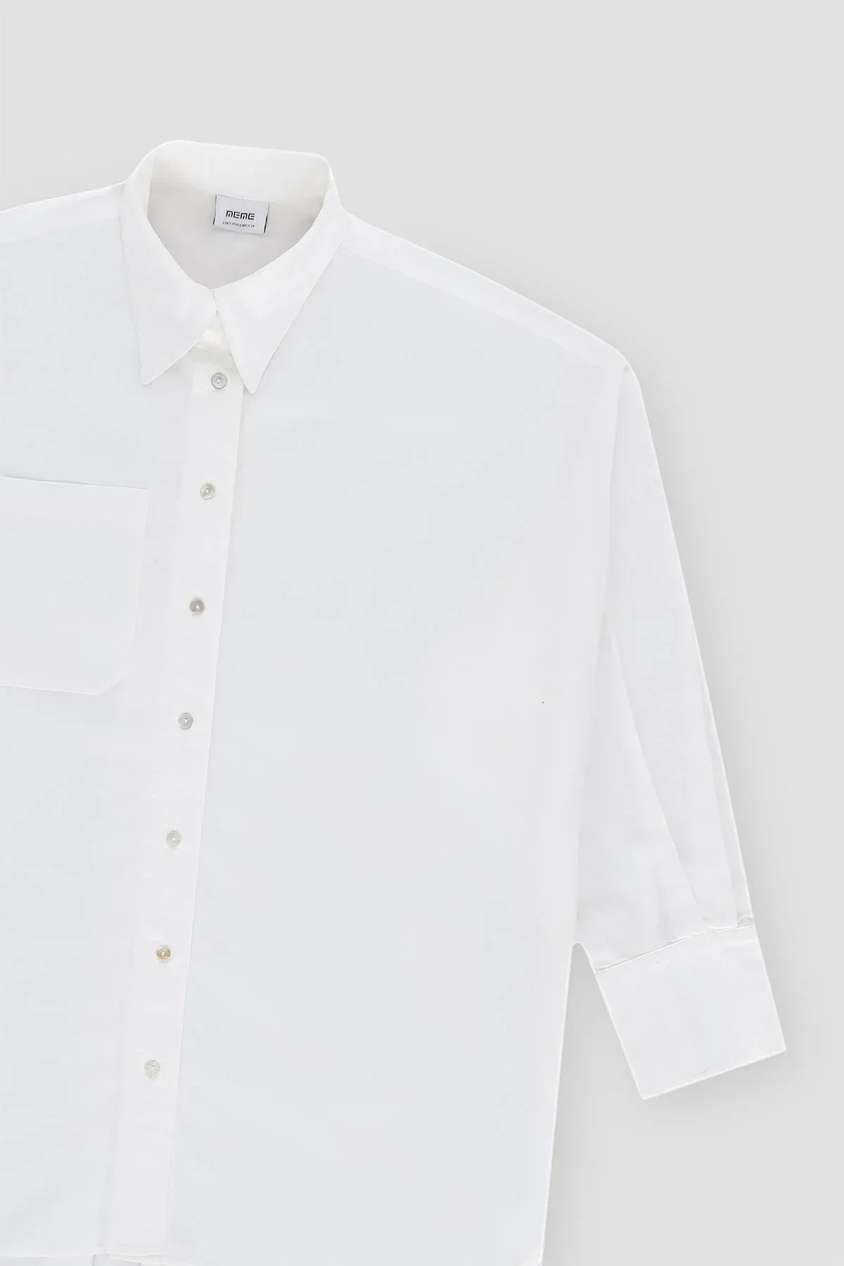 OVERSIZED SOLID SHIRT FOR WOMEN - Image 2