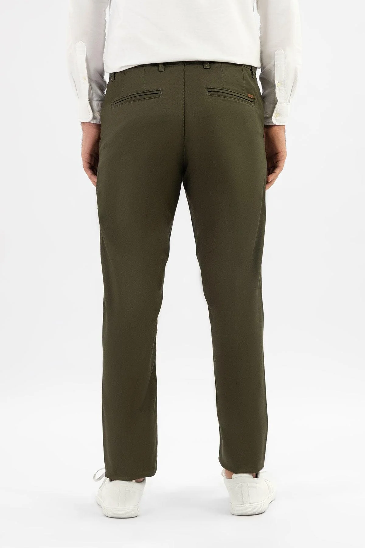 BASIC REGULAR FIT CHINOS FOR MEN - Image 3