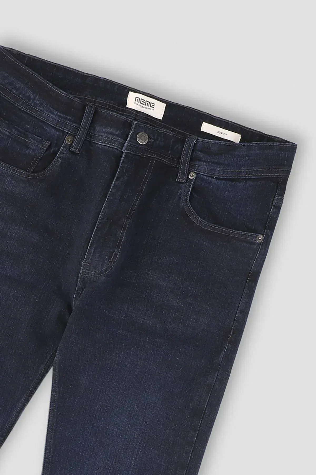 SLIM FIT JEANS FOR MEN - DARK BLUE - Image 2