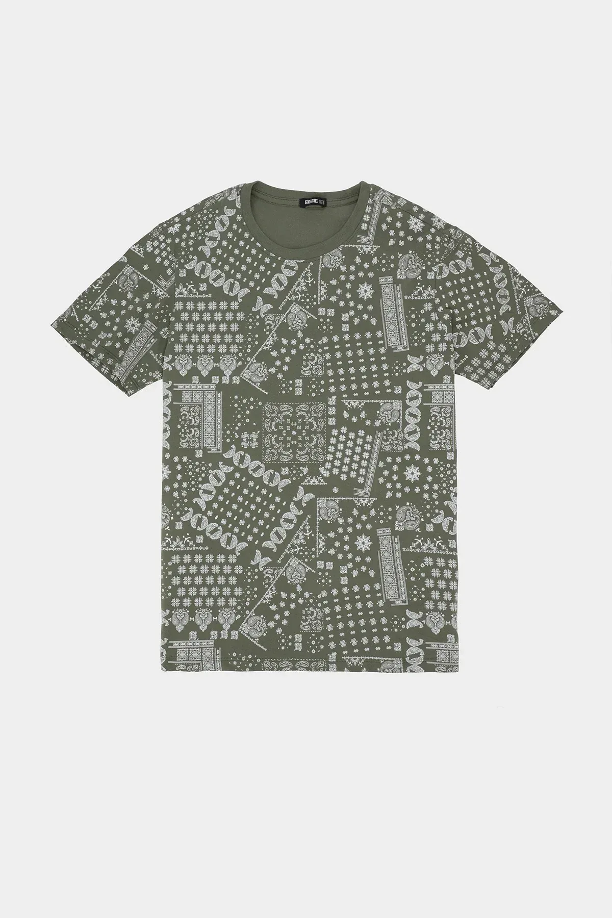PRINTED T-SHIRT FOR MEN - GREEN