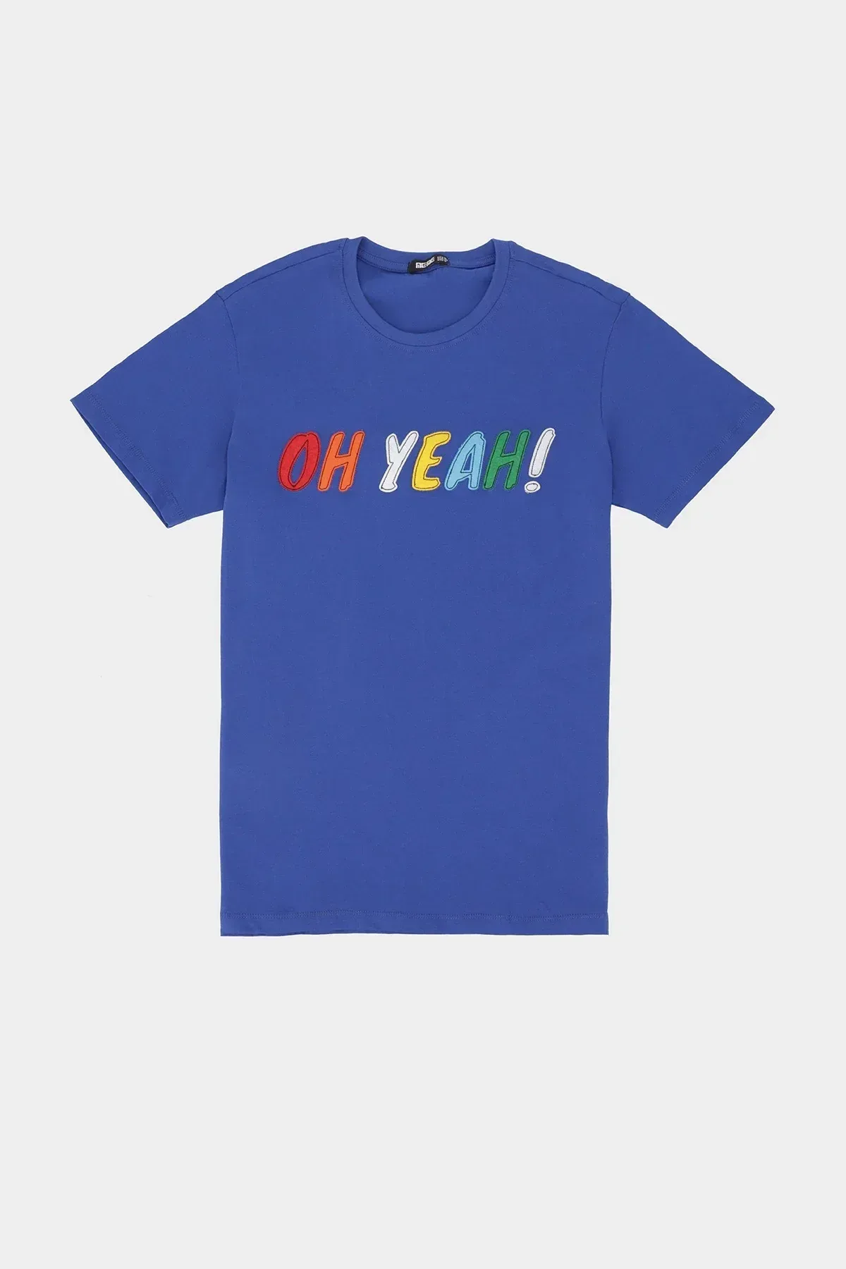 PRINTED T-SHIRT FOR MEN - BLUE