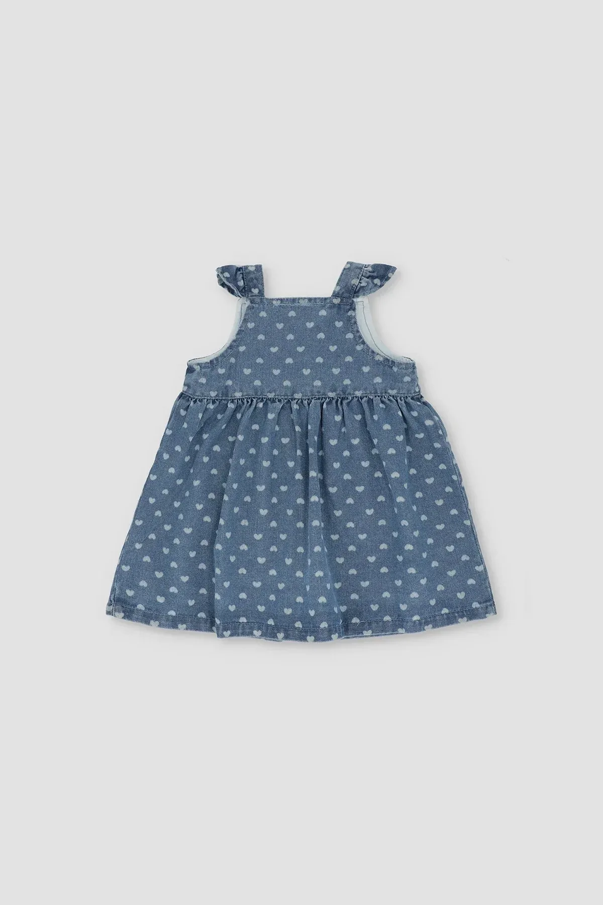 PRINTED DRESS FOR BABY GIRLS - MID BLUE - Image 3