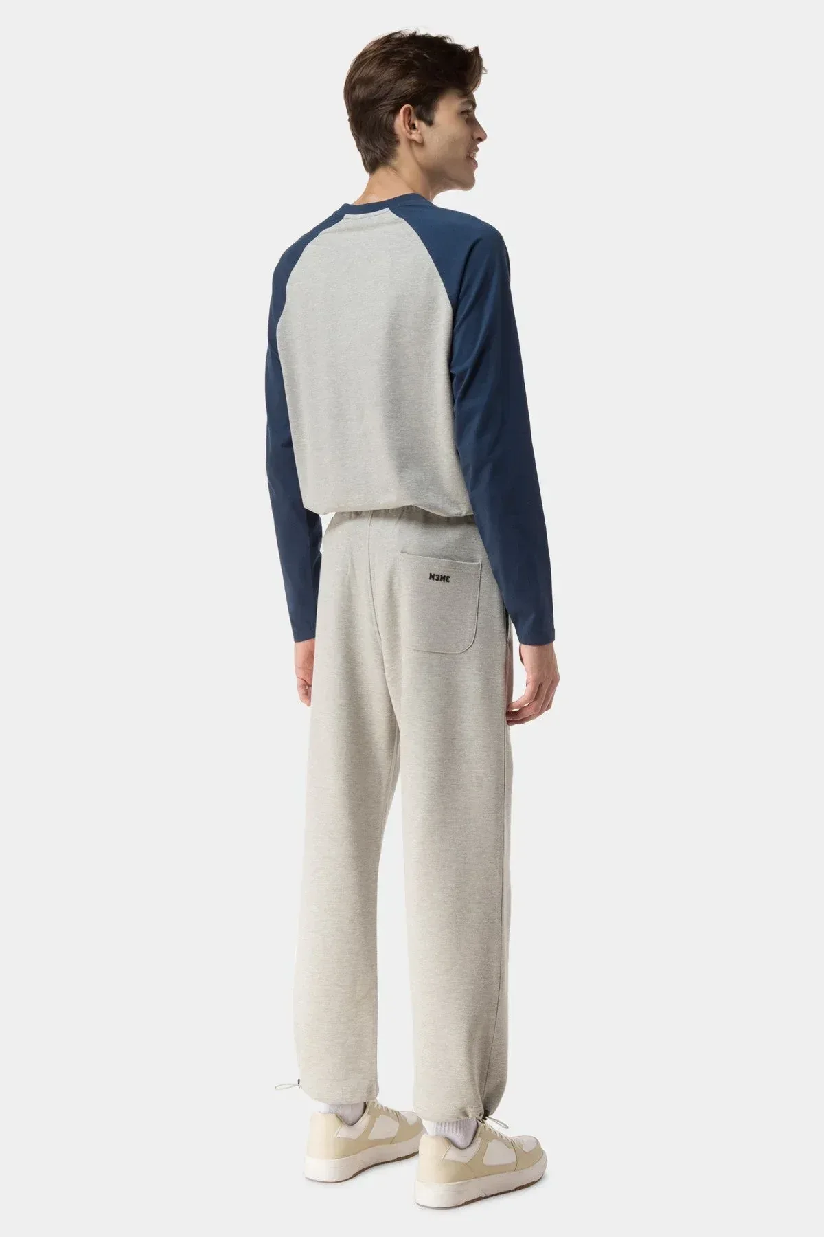WIDE LEG TROUSER FOR MEN - HEATHER GREY - Image 2