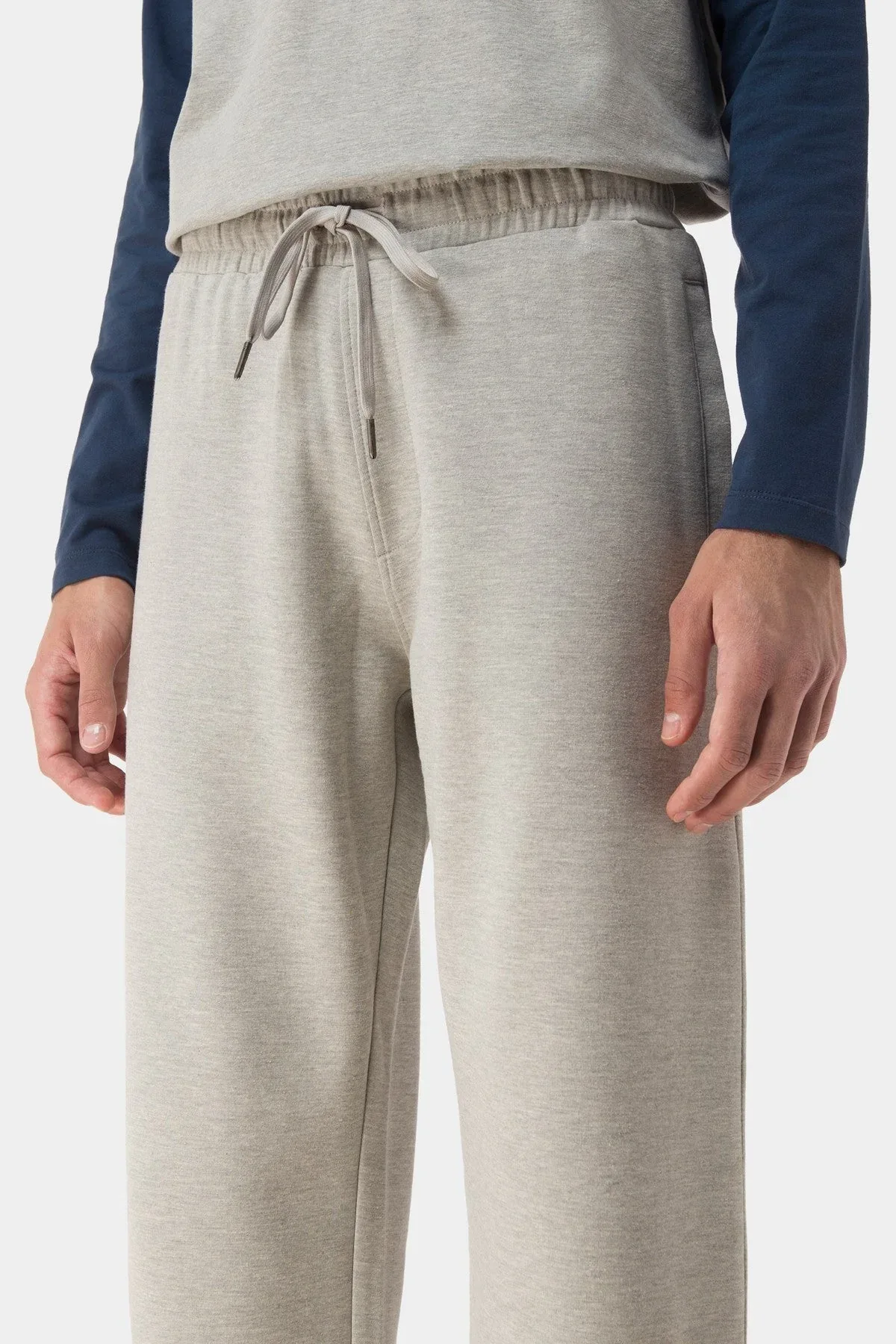 WIDE LEG TROUSER FOR MEN - HEATHER GREY - Image 3