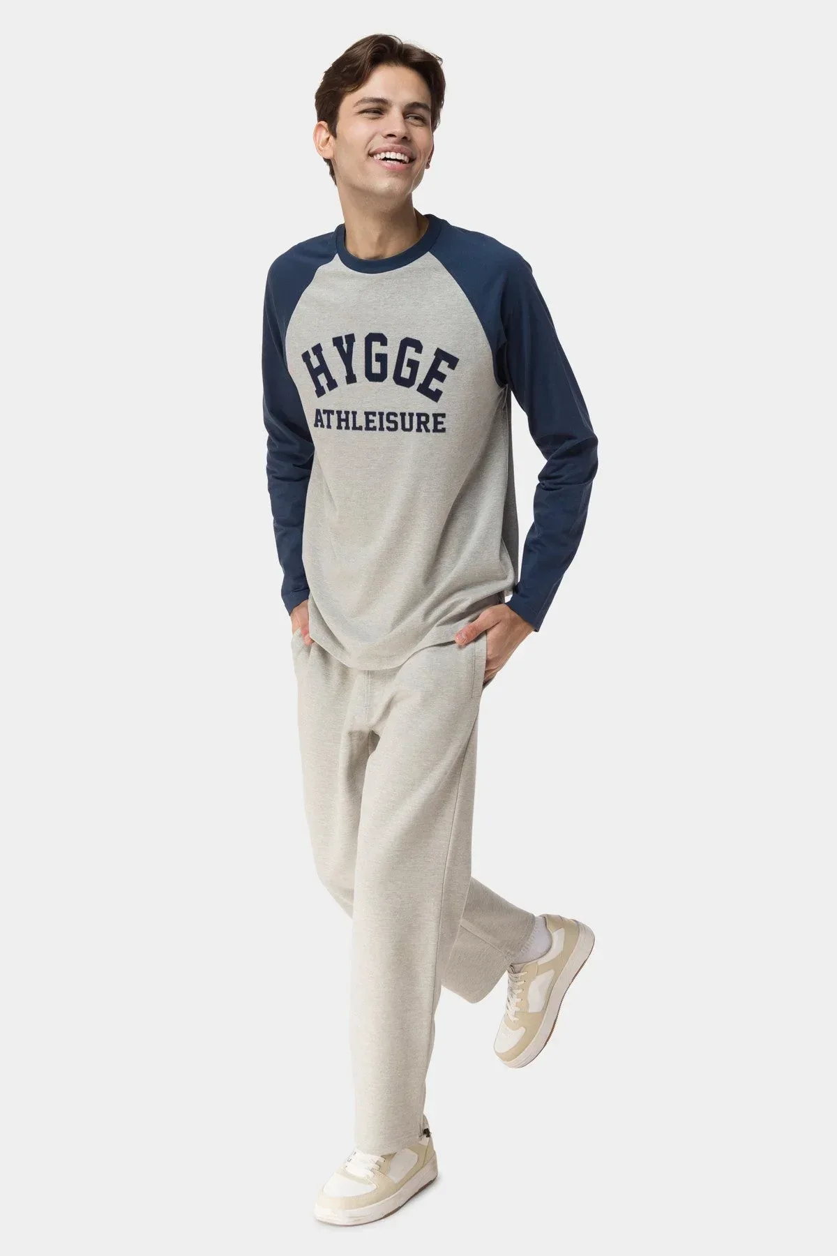 WIDE LEG TROUSER FOR MEN - HEATHER GREY - Image 4