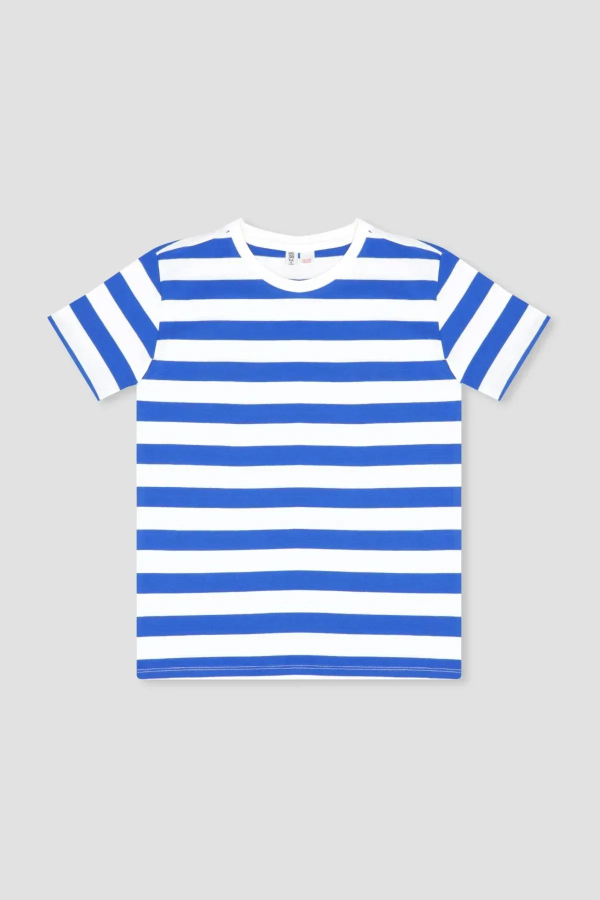 STRIPE T-SHIRT FOR BOYS - ROYAL BLUE