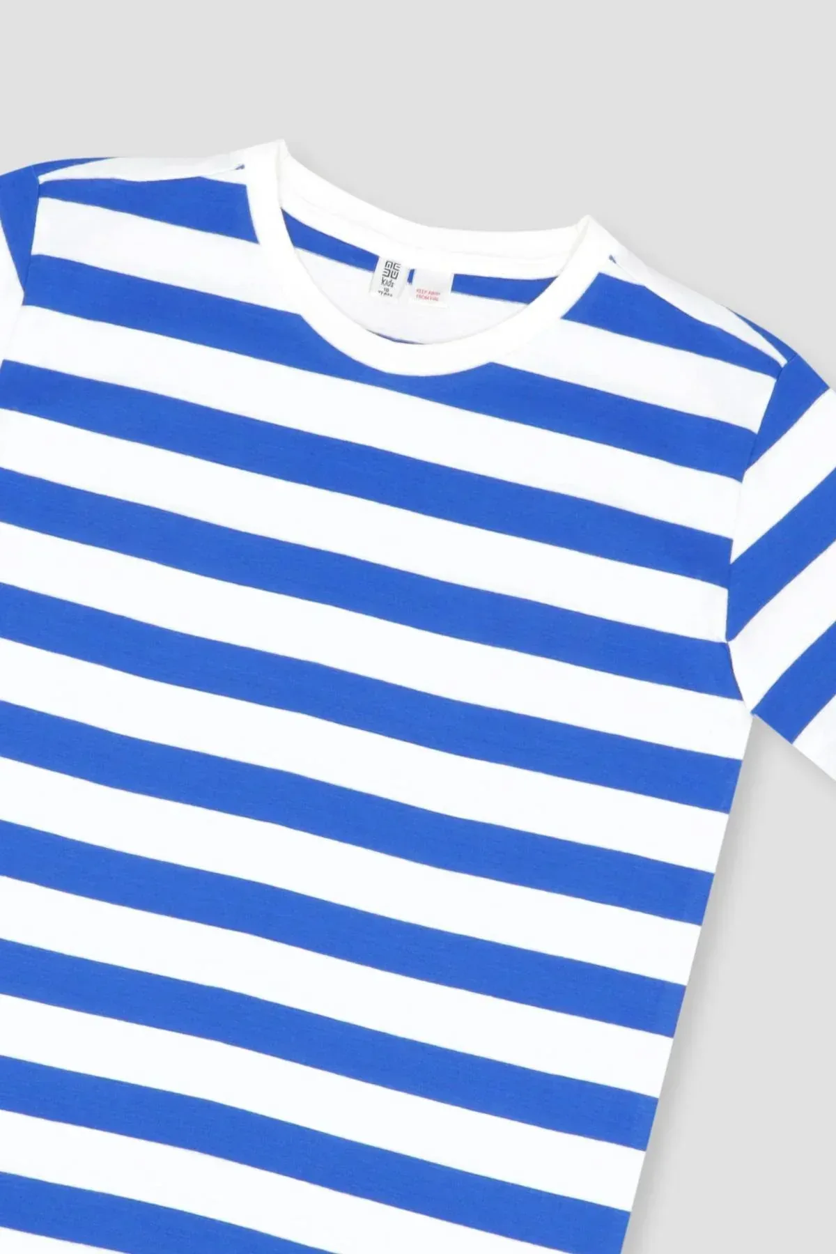 STRIPE T-SHIRT FOR BOYS - ROYAL BLUE - Image 2