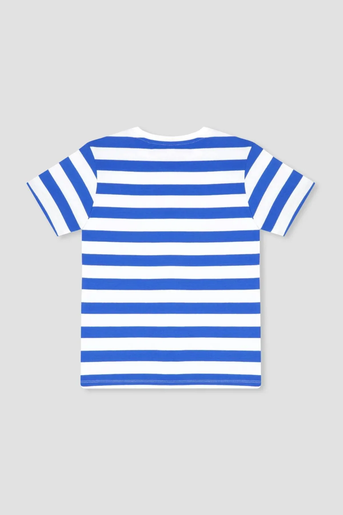 STRIPE T-SHIRT FOR BOYS - ROYAL BLUE - Image 3