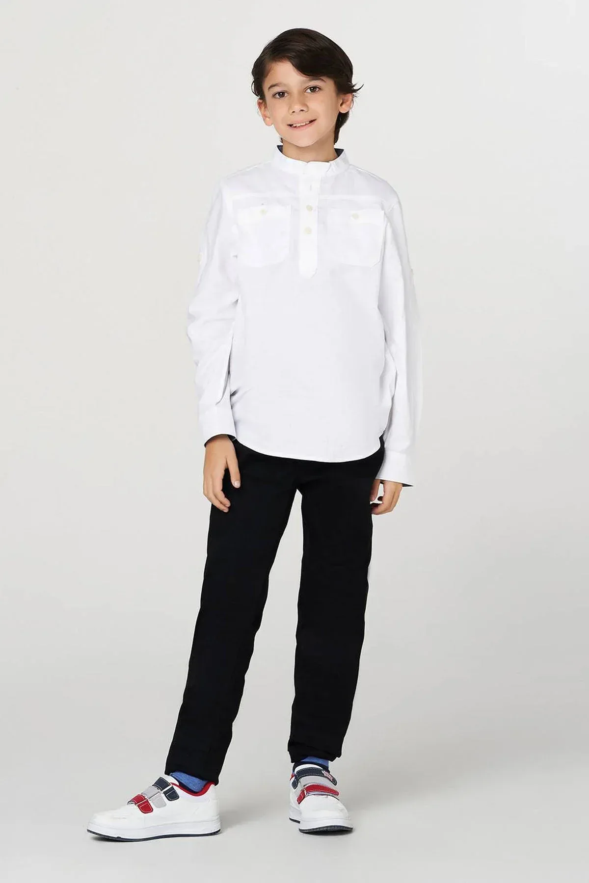 SOLID BUTTON DOWN SHIRT FOR BOYS