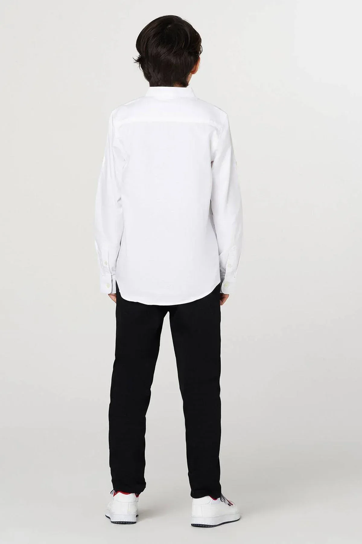 SOLID BUTTON DOWN SHIRT FOR BOYS - Image 4