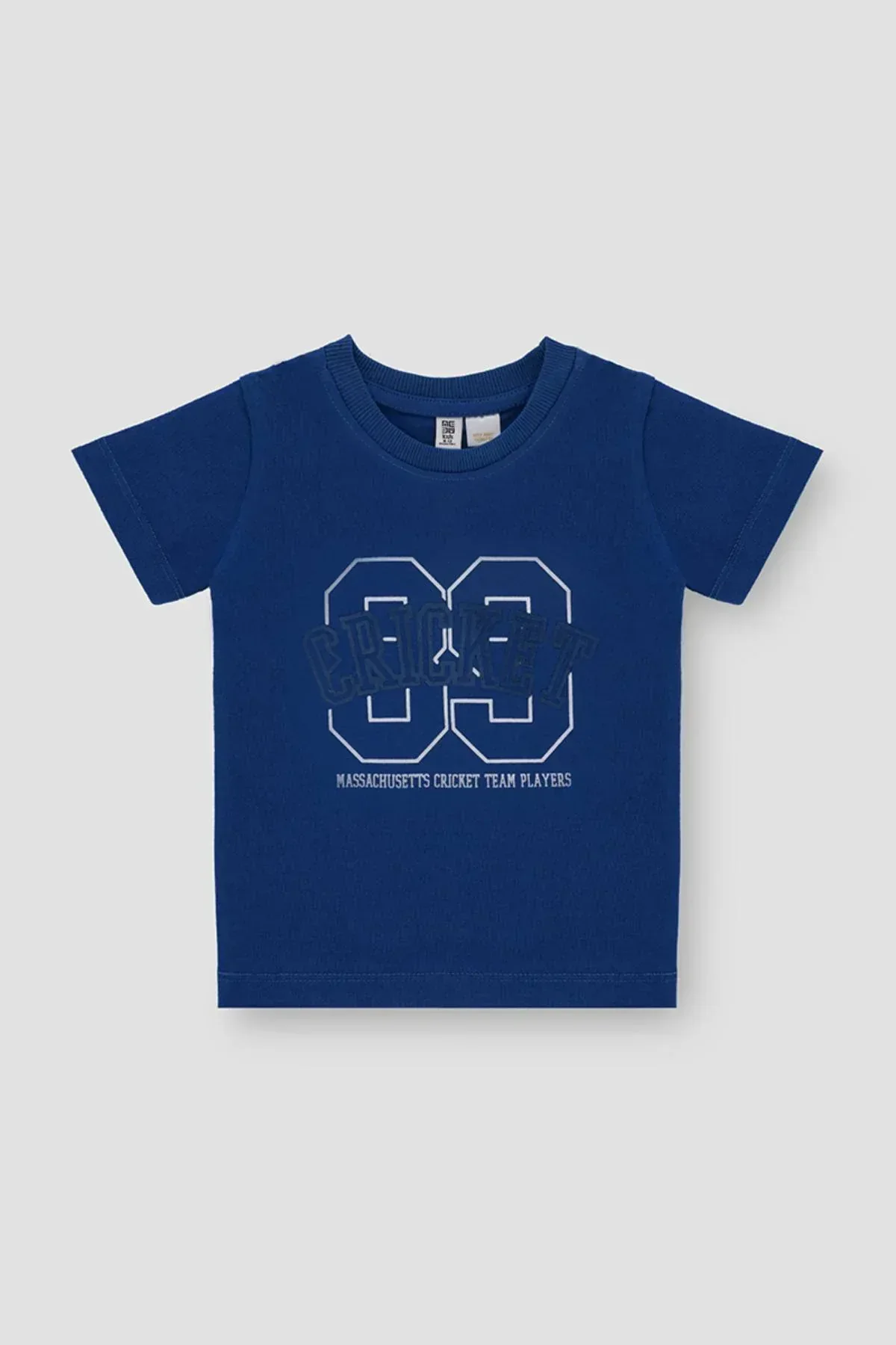 TYPOGRAPHY T-SHIRT FOR BABY BOYS - BLUE QUARTZ