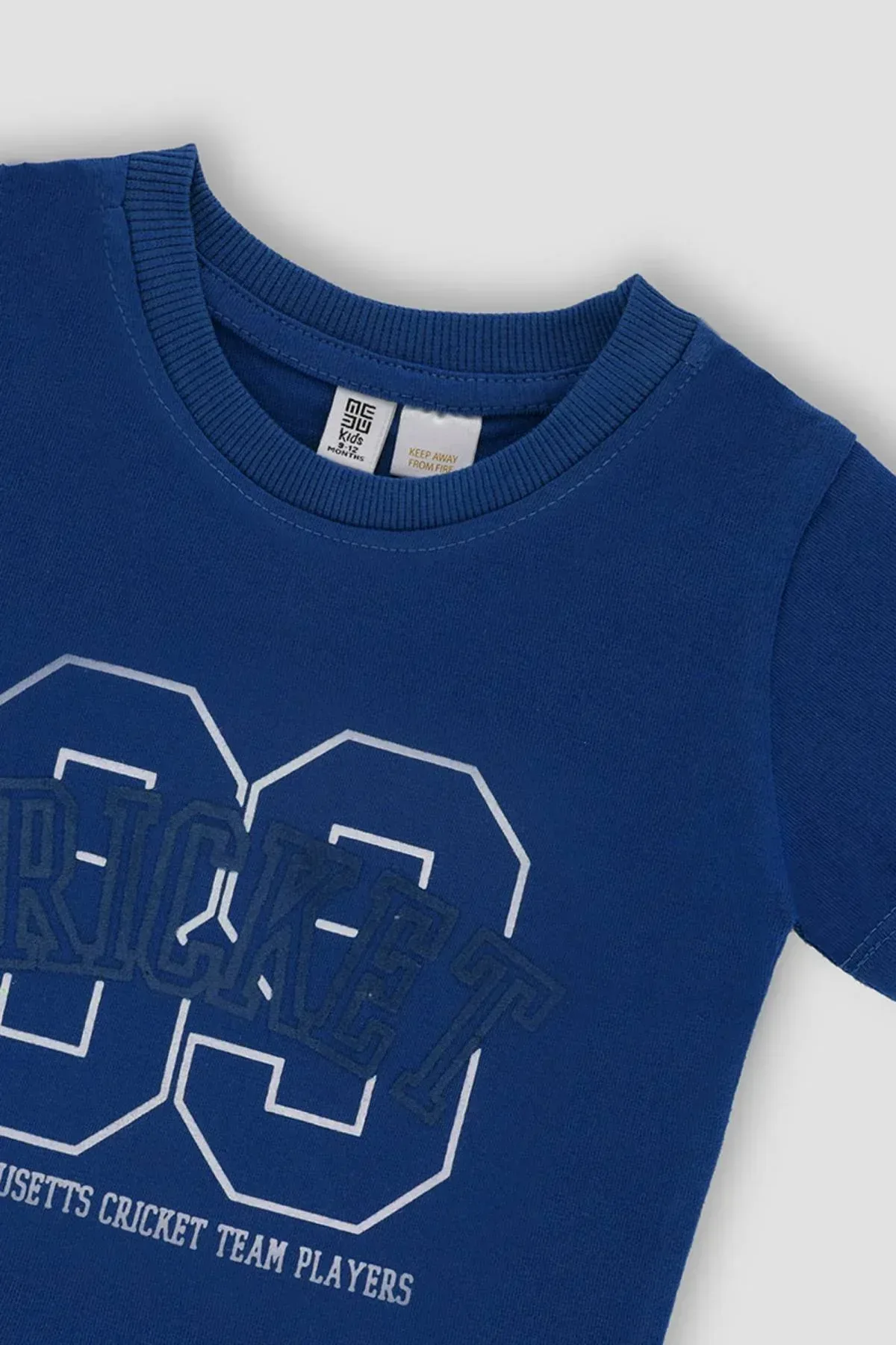 TYPOGRAPHY T-SHIRT FOR BABY BOYS - BLUE QUARTZ - Image 3