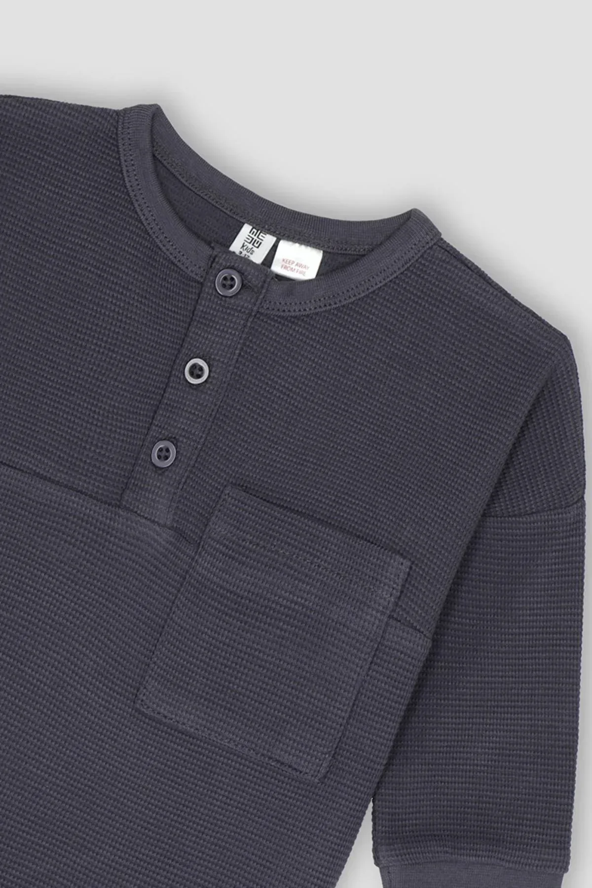 HENLEY LONG SLEEVE T-SHIRT FOR BABY BOYS - Image 2
