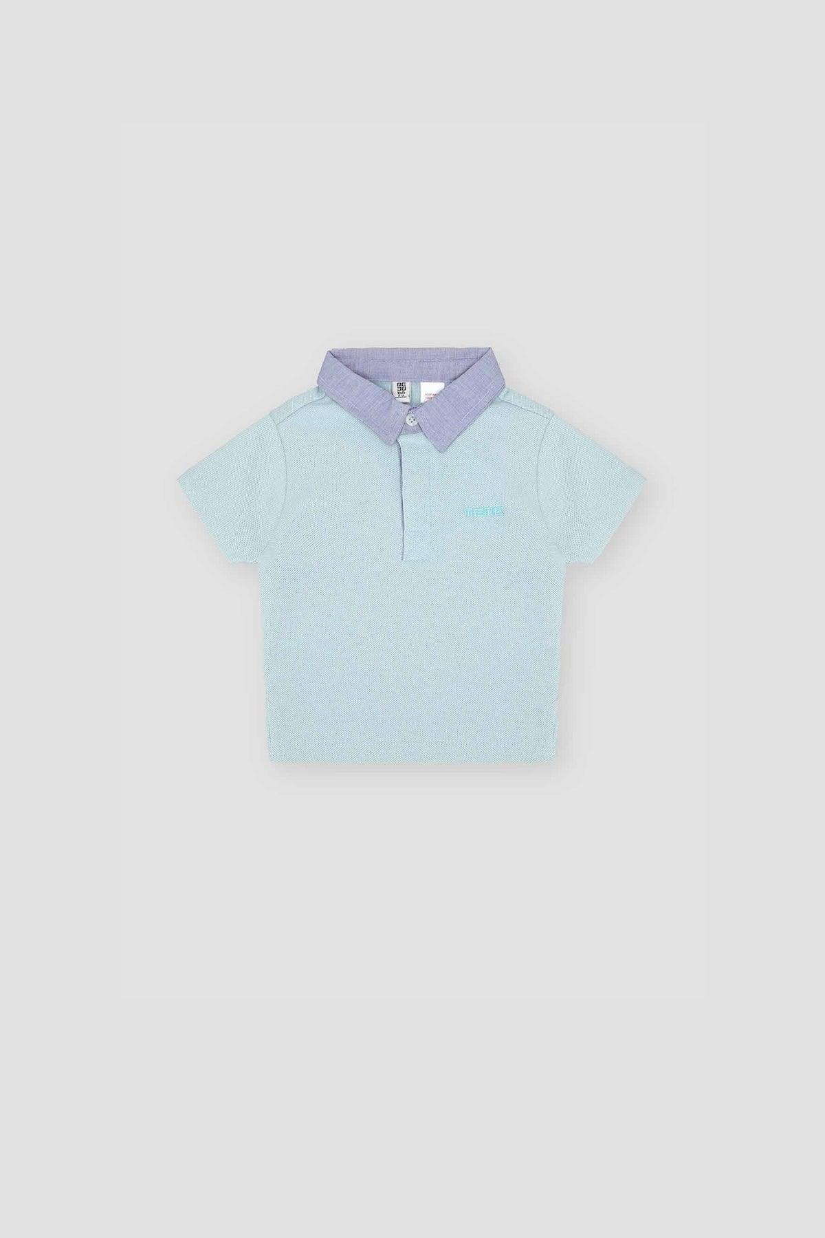 CONTRAST POLO SHIRT FOR BABY BOYS