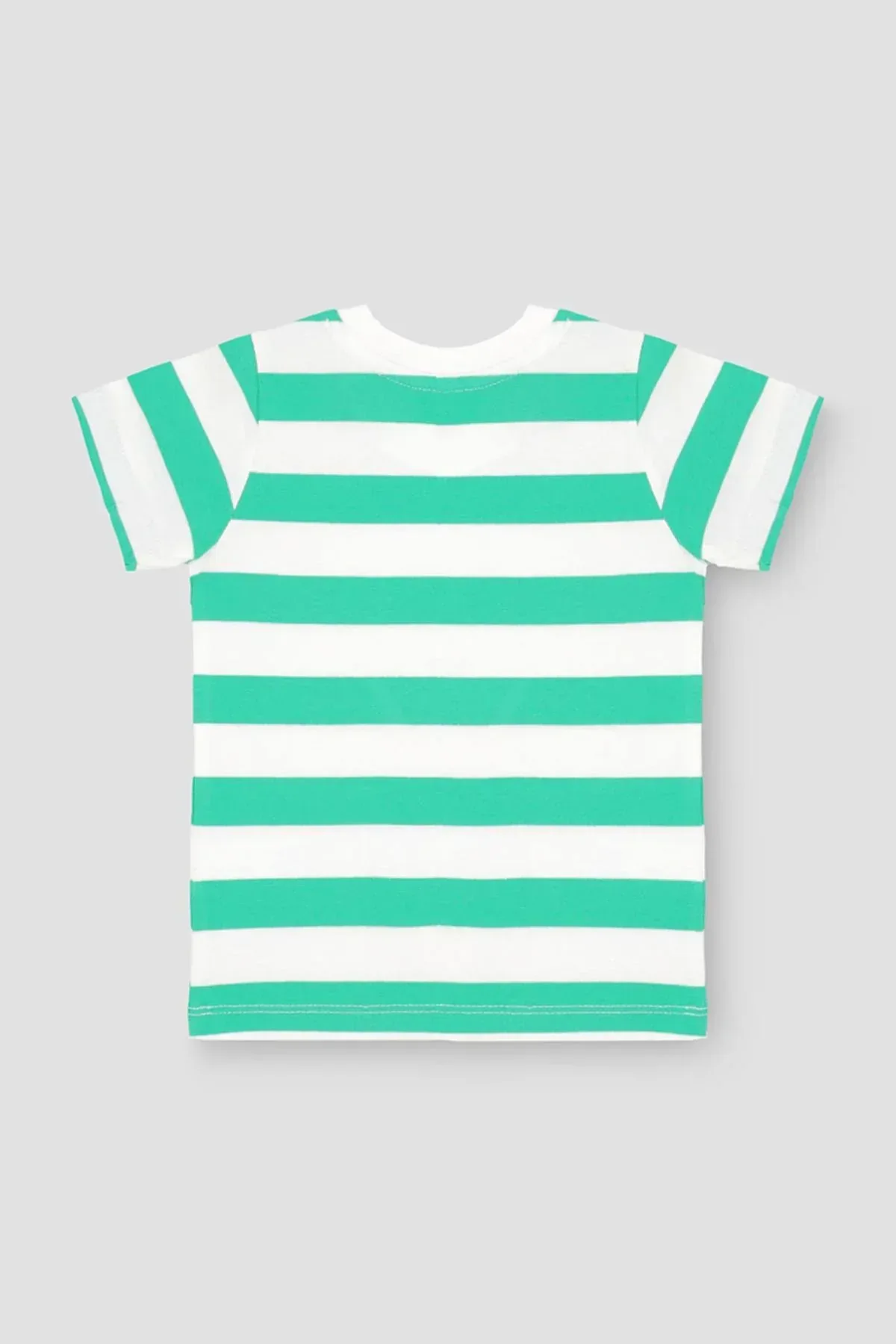 STRIPED T-SHIRT FOR BABY BOYS - GREEN - Image 3