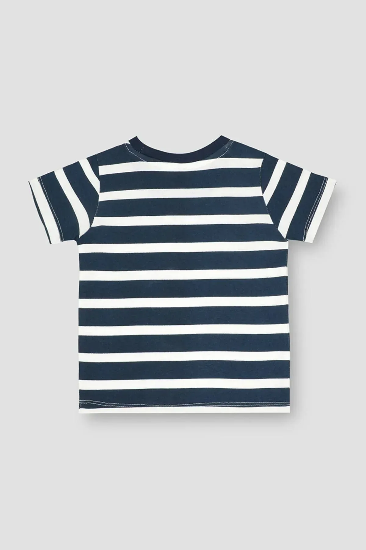 STRIPE T-SHIRT FOR BABY BOYS - NAVY - Image 2