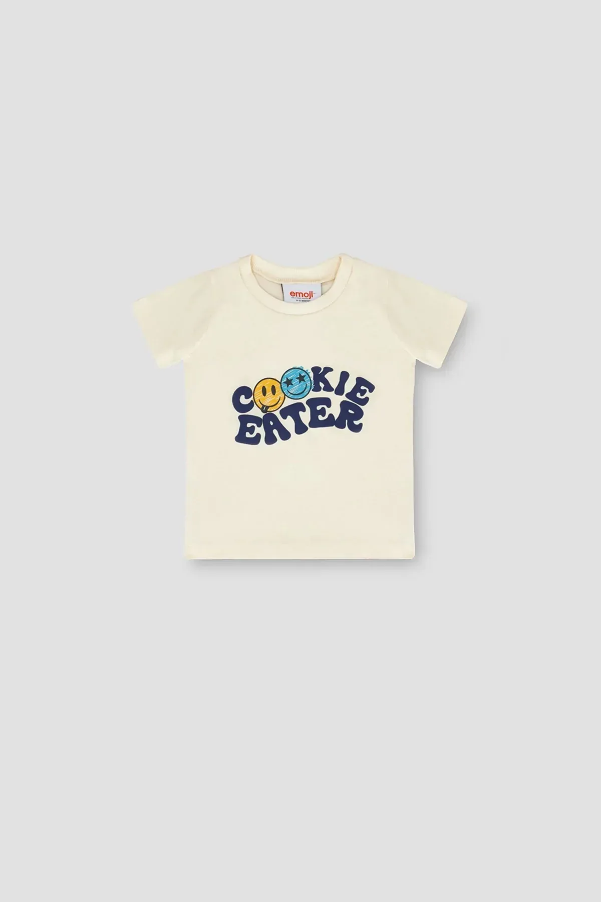EMOJI ILLUSTRATED T-SHIRT FOR BABY BOYS - ECRU
