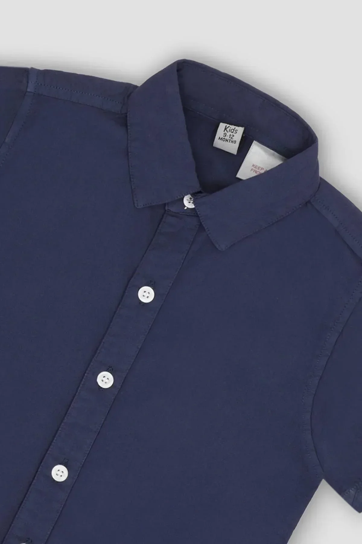 SOLID BUTTON DOWN SHIRT FOR BABY BOYS - Image 2