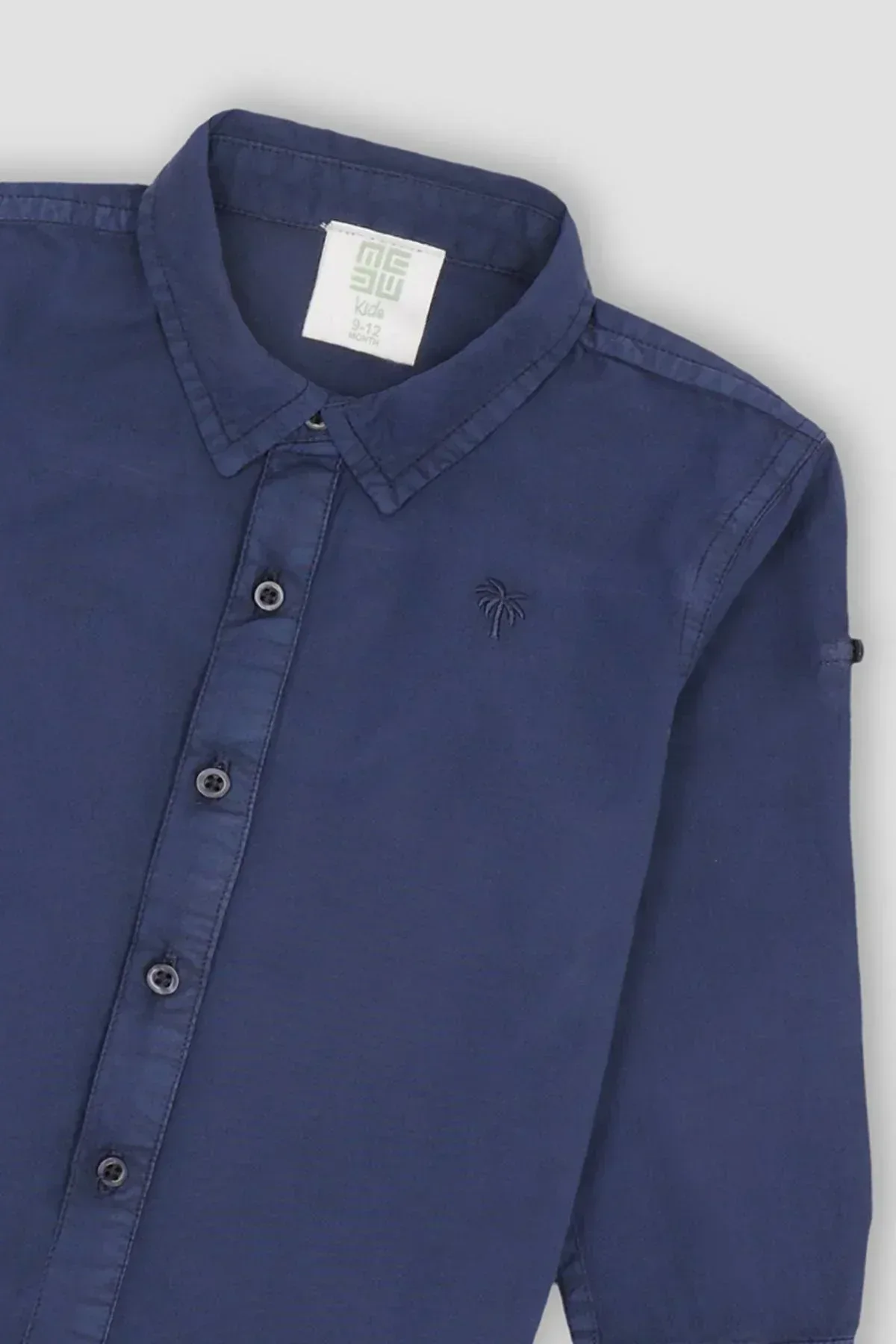 SOLID BUTTON DOWN SHIRT FOR BABY BOYS - Image 2
