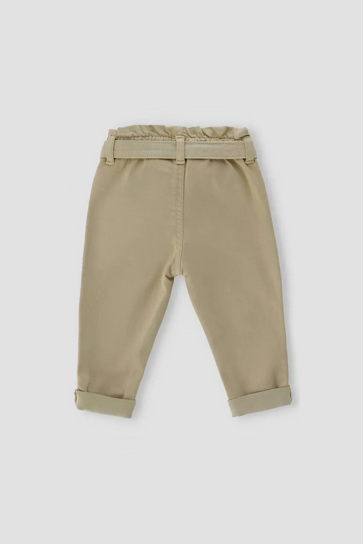 COTTON PANT FOR BABY GIRLS - EGRET - Image 3