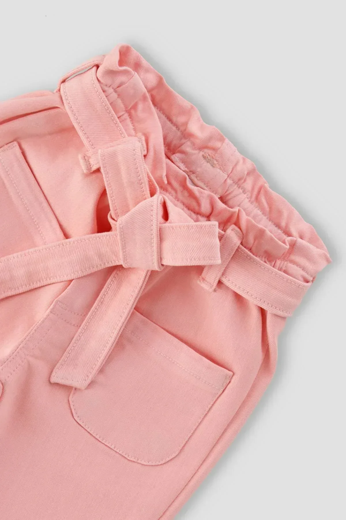 COTTON PANT FOR BABY GIRLS - PINK - Image 2