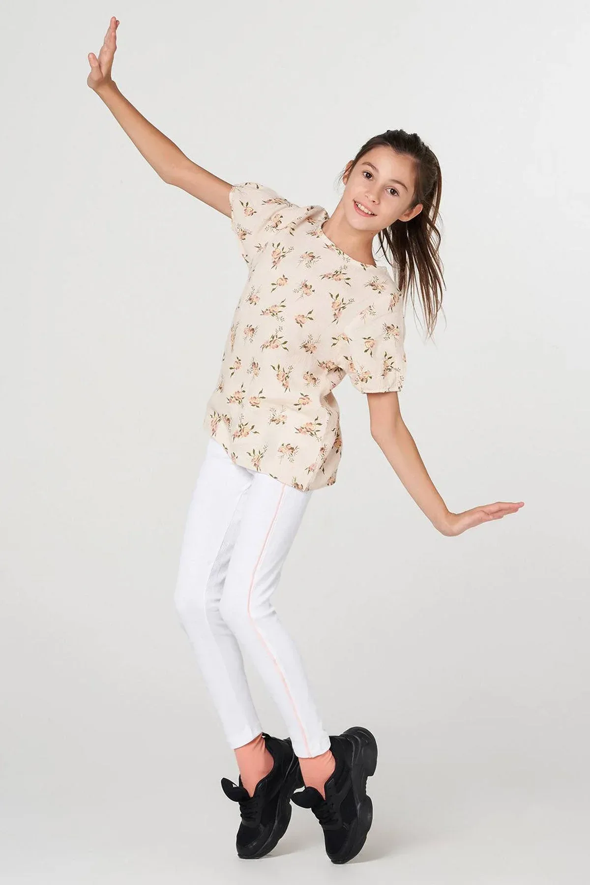 ALL-OVER PRINT DRESS FOR GIRLS - Image 2