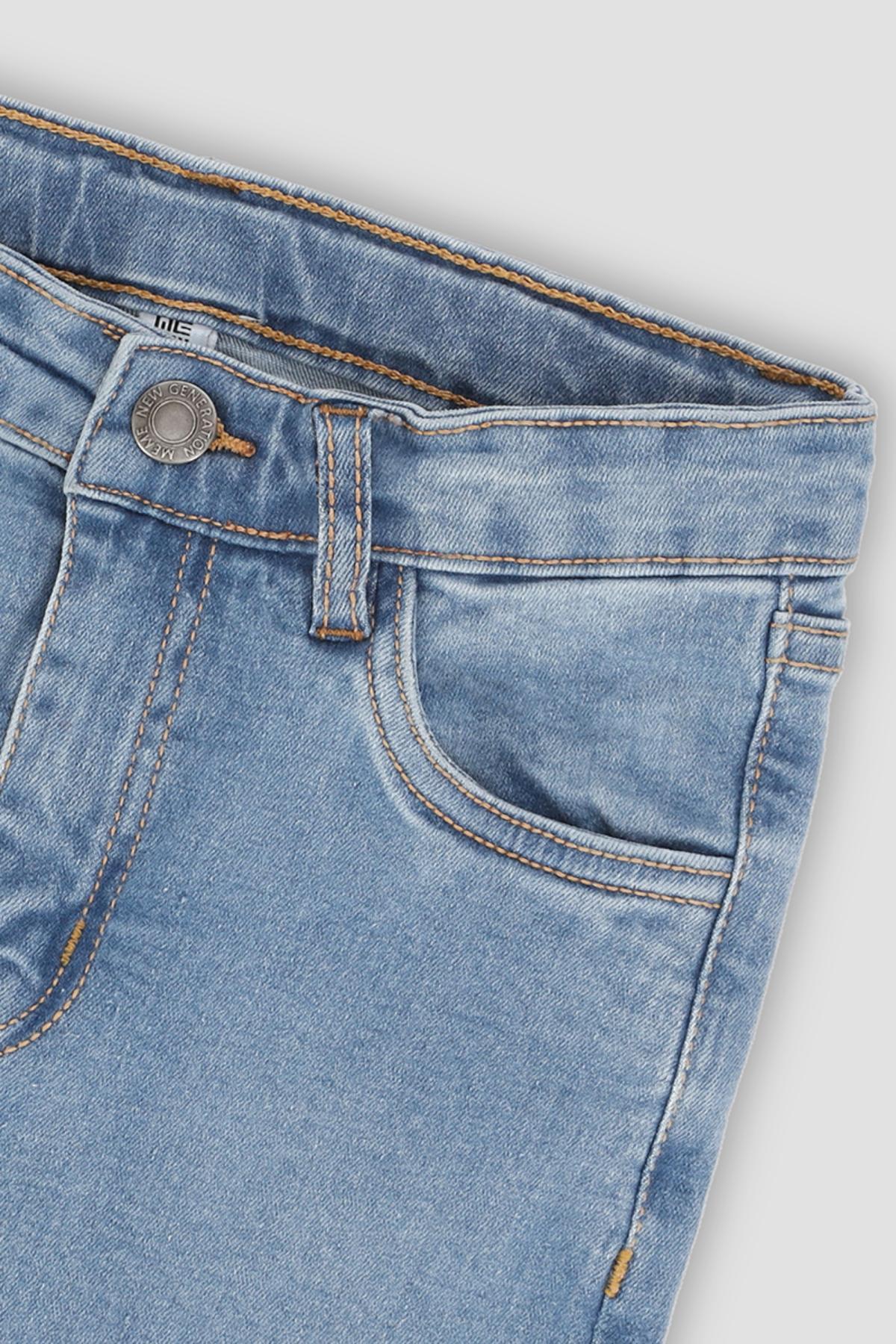 LIGHT WASH FLARED DENIM JEANS FOR GIRLS - Image 4