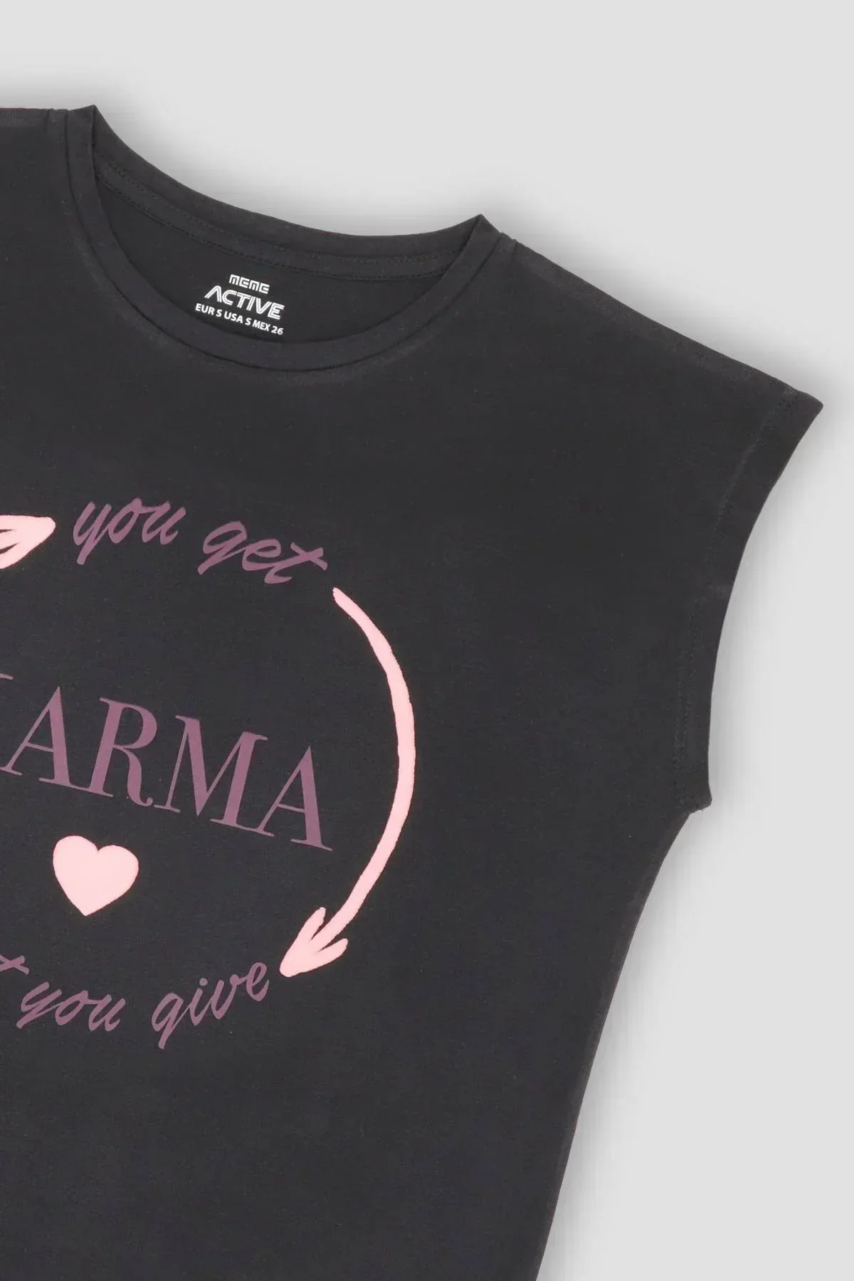 PRINTED T-SHIRT FOR WOMEN - BLACK - Image 3