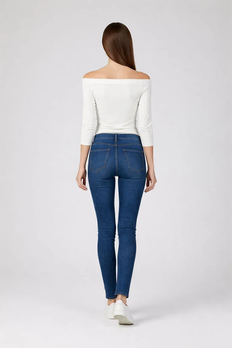 SOLID T-SHIRT FOR WOMEN - WHITE - Image 2
