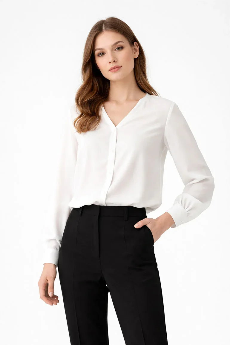 SOLID SHIRT FOR WOMEN