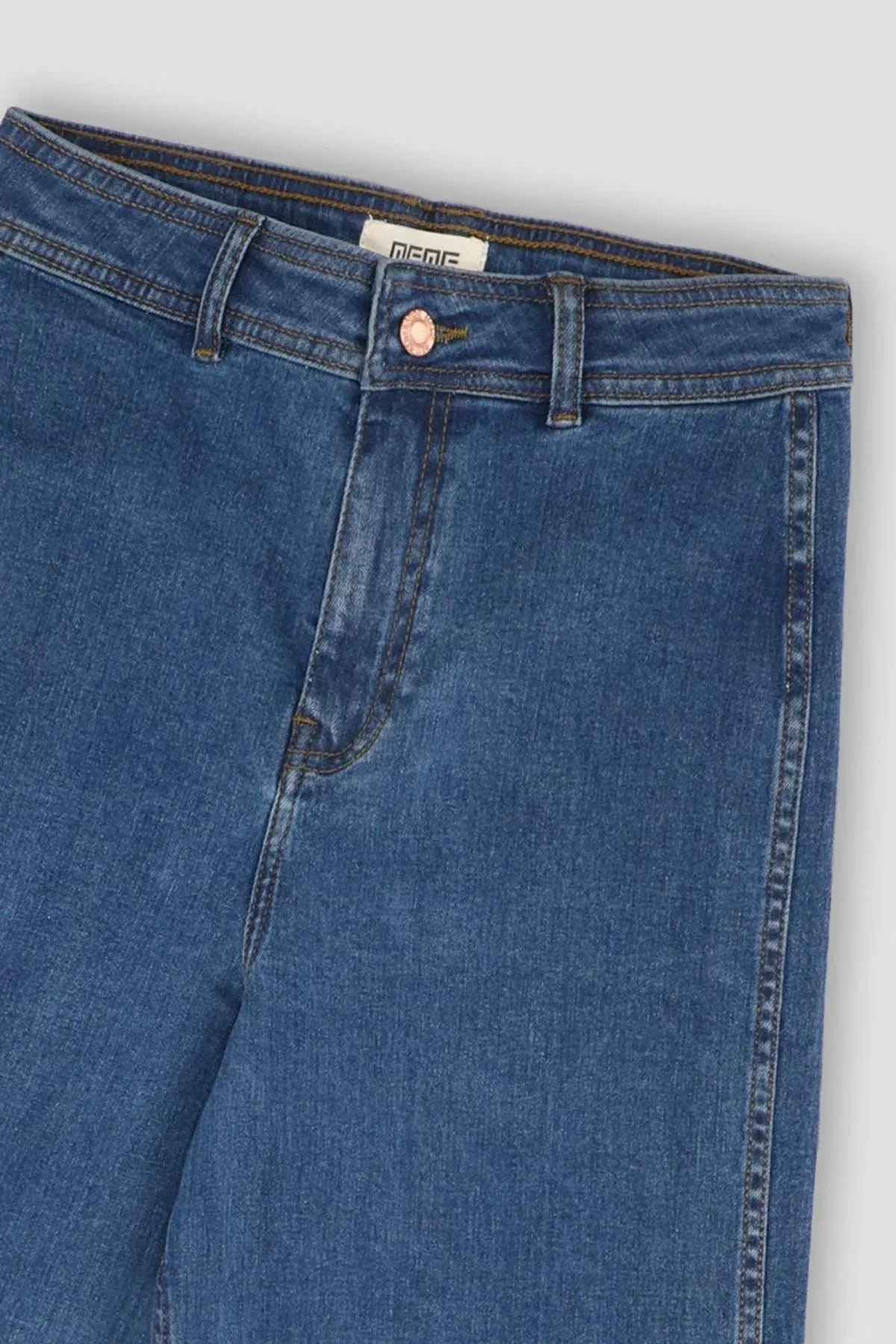 WIDE LEG JEANS FOR WOMEN - MID BLUE - Image 2