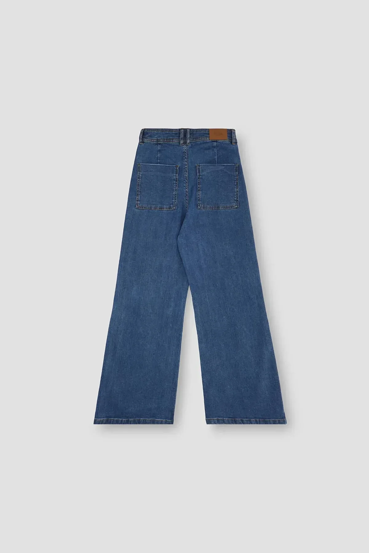 WIDE LEG JEANS FOR WOMEN - MID BLUE - Image 3