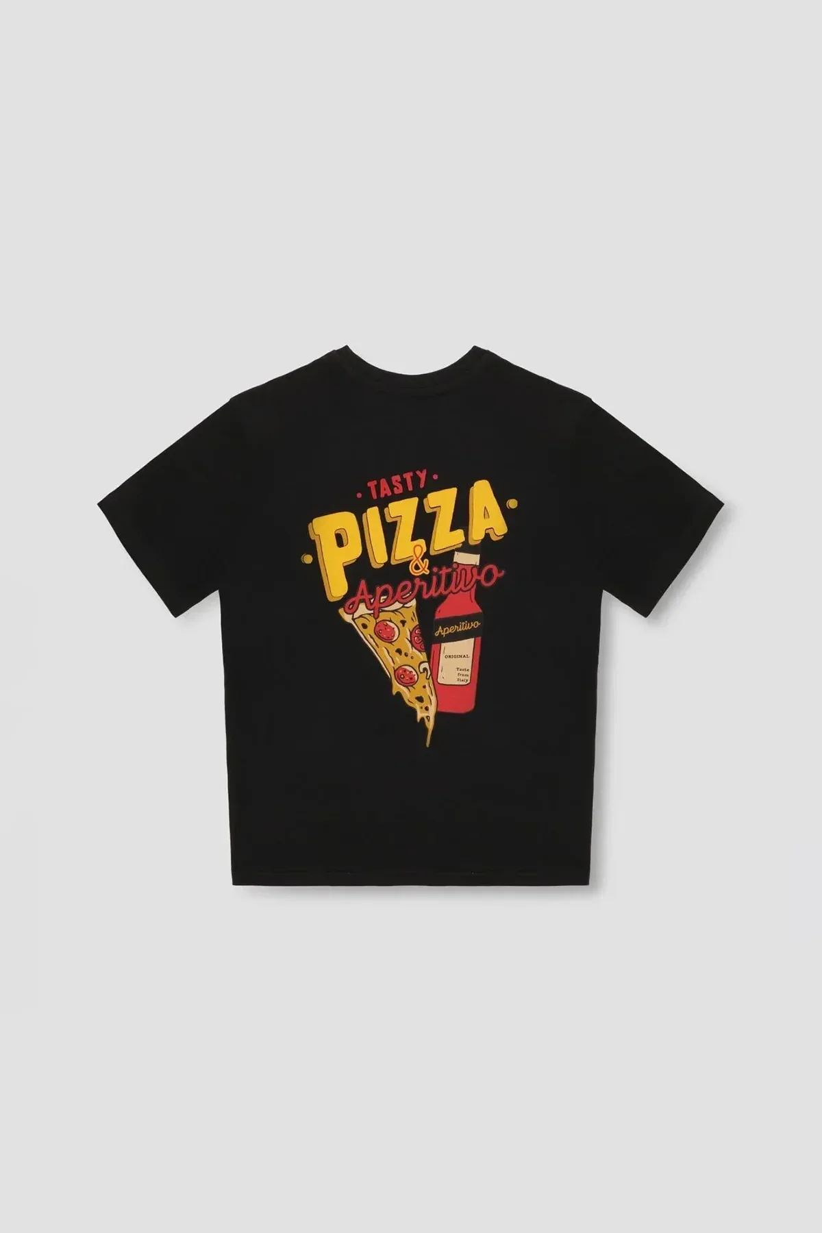 PRINTED T-SHIRT FOR MEN - BLACK - Image 3