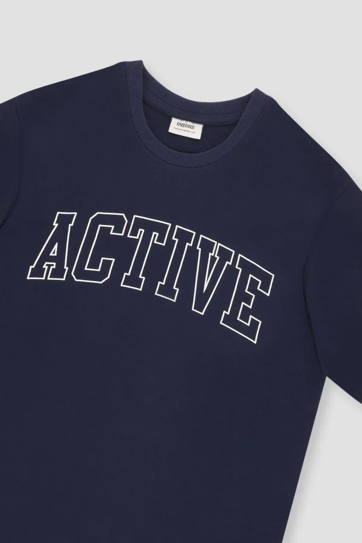 TYPOGRAPHY T-SHIRT FOR MEN - NAVY - Image 2