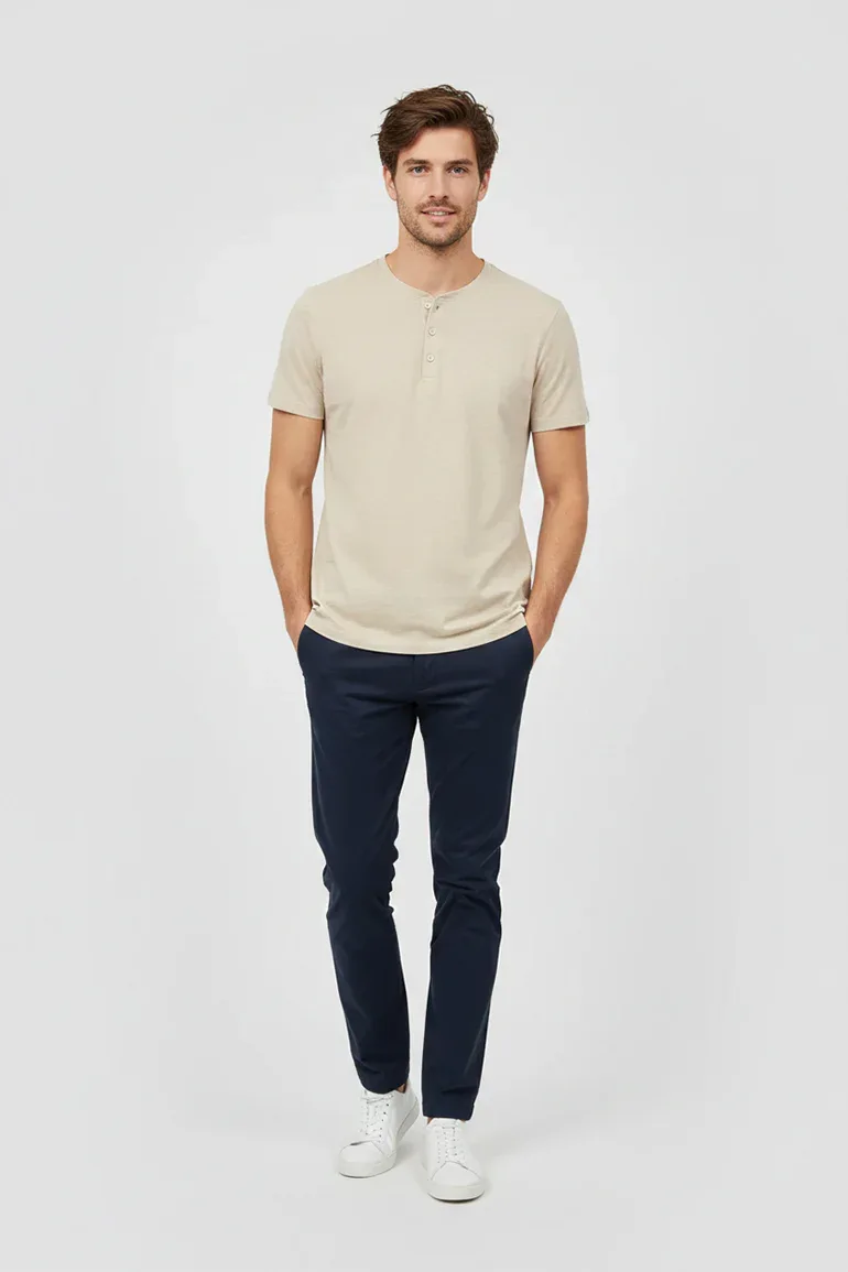 CREW NECK BASIC T-SHIRT FOR MEN