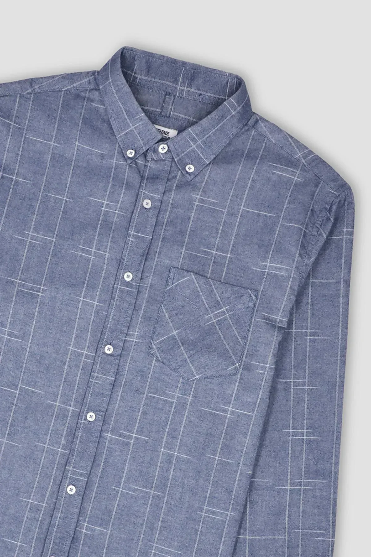 TEXTURE BUTTON DOWN SHIRT FOR MEN - Image 3