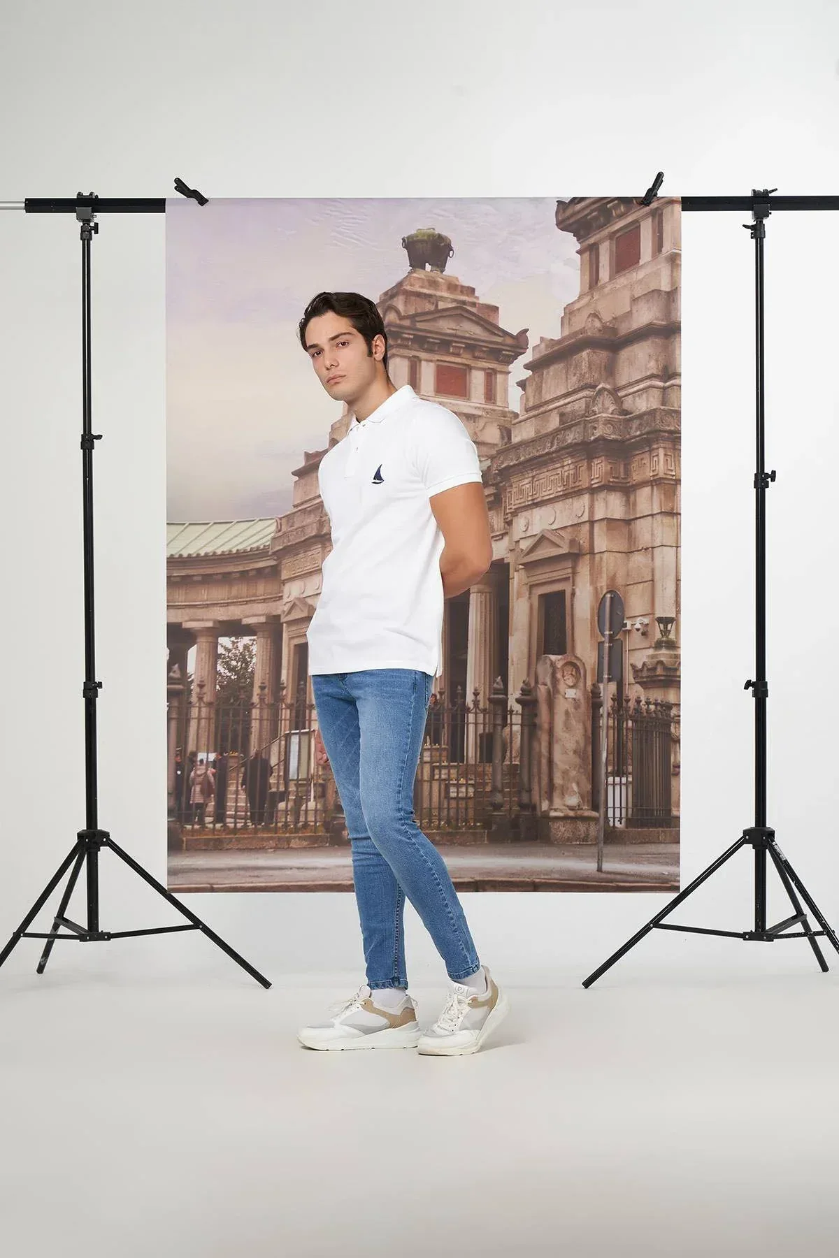SKINNY FIT JEANS FOR MEN - LIGHT BLUE - Image 4