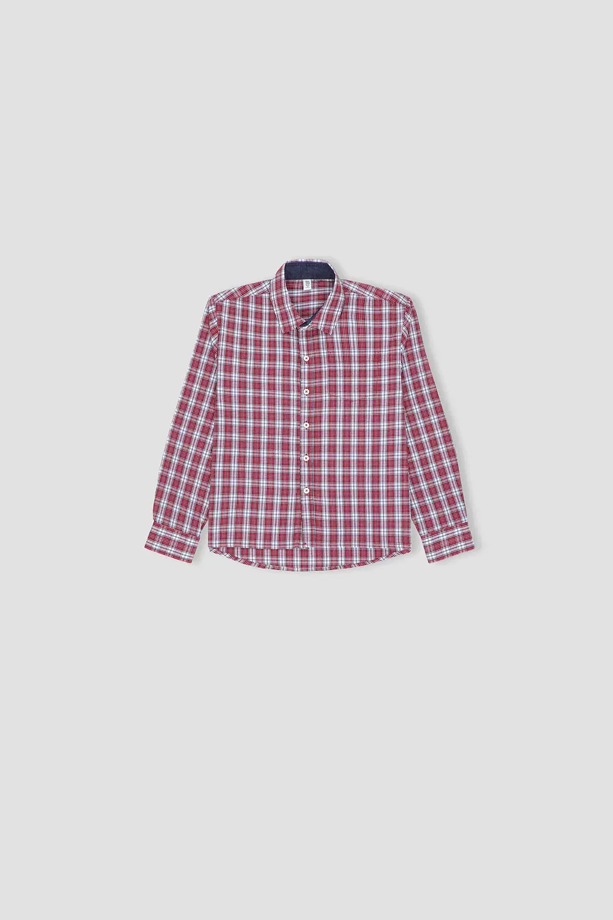 CHECKERED BUTTON DOWNSHIRT FOR BOYS