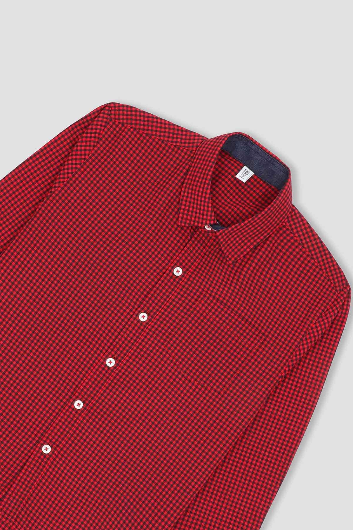 CHECKERED BUTTON DOWNSHIRT FOR BOYS - Image 2