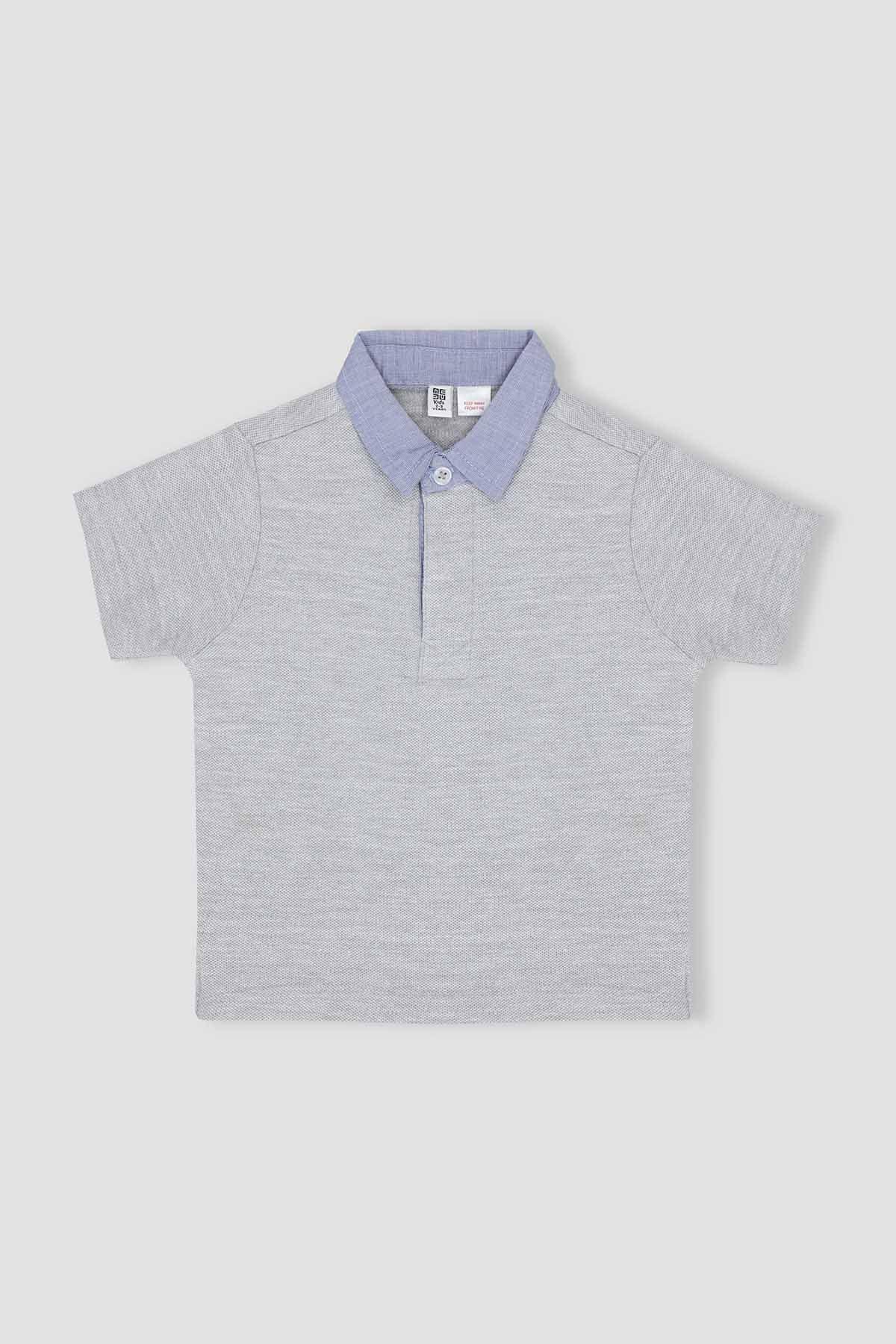 CONTRAST POLO SHIRT FOR BABY BOYS